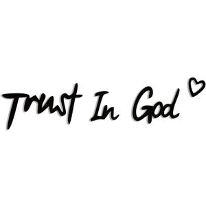 YATEASLU Trust in God Sign Inspirational Scripture Wall Art for Home Decor, Faith-Based Living Room Wall Art & Heartwarming Gift