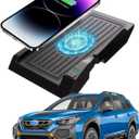 CarQiWireless Wireless Charger for 2024 2023 2022 2021 2020 2025 Subaru Outback Accessories,Automotive Center Console Organizer Wireless Charging Pad for 2024 Subaru Outback Wilderness Accessories