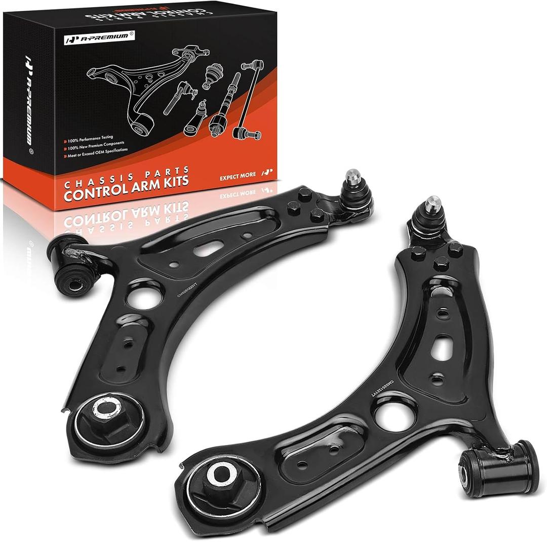 A-Premium 2 x Front Lower Control Arms, with Ball Joint & Bushing, Compatible with Jeep Renegade 2015-2023 & Fiat 500X 2016-2023