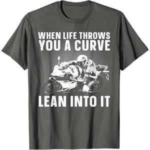 Cool Motorcycle Design For Men Women Motor Cycle Rider Biker T-Shirt M