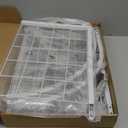 Asee'm Grid Wall Panels Display Stand 2' x 5.2' FT White Movable Wire Grid Wall Display Rack Heavy Floorstanding Detachable Girdwall Panel with T-Base for Craft Show Rack, Retail Displays 1PC