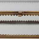 Brass and Glass Display Box with Scalloped Edges, Antique Finish