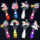 36 PCS Unicorn Party Favor LED Light Up Finger Lights, Glow in the Dark Fairy Princess Party Finger Flashlights Bulk for Pastel Rainbow Castle Goodie Treat Bag Stuffers Unicorn Birthday Party Supplies