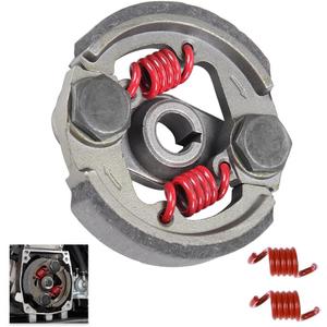 Heavy Duty Clutch Pad & Extra 2 Springs 43cc 47cc 49cc 50cc 2-Stroke Engine Racing Clutch Pads for Mini Moto Pocket Rocket Kid Bike ATV SYX Moto Gray