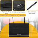 Tinideya Large Rear Bumper Protector for Cars 41 x 25 Inch Bumper Guard Foldable Protective Mat Dog Blanket Cargo Liner Preventing Scratches While Unloading and Loading for SUV Van Truck Vehicle
