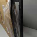 No Pawblems 55" Extra Tall Pet Gate with Adjustable Cat Door, 29-43" Auto Close Dog Gate, NO Drilling Pressure Mounted for Doorways/Hallways, 1.37" Narrow Bar Spacing, Black