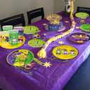 Mardi Gras Party Supplies 120pcs Disposable Mardi Gras Mask Paper Plates and Napkins for Mardi Gras Masquerade Party Decorations Cups for Mardi Gras Carnival Party Supplies, Serve 30