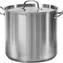 Tramontina Pro-Line Stainless Steel 24-Quart Stock Pot with Lid, Extra Large Soup Pot for Professional Kitchens, NSF-Certified