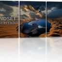 3 Panels Inspirational Canvas Poster Motivational Wall Art Inspirational Wall Art Entrepreneur Quotes Artwork Painting Picture for Framed Home Decoration Living Room office bedroom 36''W x 16''H