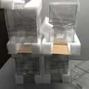 8 Pack Stackable Storage Drawers, Clear Storage Bins with lids and 4 Sets of Partitions, Acrylic Pull Out Drawers Organizer Storage for Home, Office, kitchen, School, Pantry Organizer