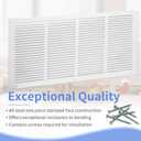 Howeall 24"W x 12"H [Duct Opening Size] Steel Return Air Grille, Air Return Vent Cover for Ceiling and Sidewall - HVAC Air Vent Covers - [Outer Dimensions: 25.75"W x 13.75"H]