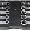 DPTOOL 10 Piece Torque Adapter Set Metric 12 Point Box End Torque Adapter Extension Set 3/8'' Drive Torque Wrench Extension Adapter Set 10mm-19mm for Torquing Bolts or Nuts from Hard-to-reach Areas