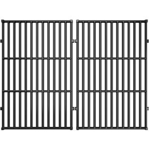 QuliMetal PorcelainEnameled CastIron Grill Grates for Weber Genesis 300 Series, Grill Parts for Weber Genesis E310 S310 E320 S320 E330 S330 EP310 EP320 EP330 Grills, 19.5" Grates Replace 7524 7528