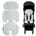 Momcozy Stroller Cooling Pad | Universal Soft Cooler Pad, Breathable & Adjustable Car Seat Liner | Detachable 2-Piece Cooling Cushion | Fits Strollers, Car Seat, High Chair, Bassinet, Swing (Light Grey)