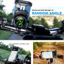 Kewig Motorcycle Phone Mount with Vibration Dampener, Antishake Bike Phone Mount, One-Push Automatically Lock & Quick Release Motorcycle Phone Holder, Adjustable Bike Phone Handlebar Fit for 4-7''