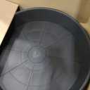 2 Pack of 22 inch Plant Saucer, 3.6" Depth Tray, Large Deep Heavy Duty Saucers for Pots, Garden Plastic Flower Plant Trays for Indoors Outdoor (Black)