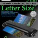 Apache Laminating Pouches 5 mil, for 8.5 x 11 inch Letter Size Paper 9 x 11.5 inch Sheets, 100 Pack