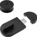 Vacant Occupied Bathroom Lock,Indicator Door Lock Indicating DeadBolt for Bathroom WC Public Restroom Toilet Privacy Bolt Door Lock, Black