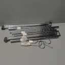 Simple Houseware Adjustable Closet Hanging Rod, Chrome - 2 Pack