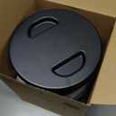 SURDY Automatic Cat Feeder for 2 Cats, 20 Cups/5L Automatic Food Dispenser for Small Pets Auto Cat Feeder for Dry Food, Dual Power Supply and Timer Setting 12 Portions 6 Meals Per Day (Black)