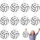 KERINGO 16 PCS Volleyball Party Favor Bags Ball Themed Goodie Candy Snacks Bag Volleyball Gift Bags Non Woven Gift Bags for Kids Adults Sport Party Supplies