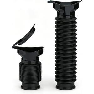 KkaFFe Pee Bottles for Men, Collapsible Emergency Urinal with Disposable Replacement Bags, Leakproof Car Pee Bottle for Men and Women, Set Urine Bottle, Traveling, Traffic Jams & Hiking (Black)