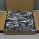 VCE Low Voltage Mounting Bracket Single Gang Wall Plate, Flush Low Voltage Box for Network, HDMI, Coaxial, Speaker, Telephone Cables, Black, 25 Pack