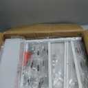 SWTYMIKI Rolling Makeup Organizer Cart - Floor Skincare Make Up Storage with 3 Non-woven Drawers, Vanity Organizer Cosmetic Display Cases Cabinet for Skin Care Perfume Nail Polish Brush Hair Tool (4-Tier, White)