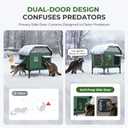 Apasiri Heated Outdoor Cat House for Winter: Insulated with Heating Pad, Indestructible Weatherproof Winter Shelter, Elevated Support to Keep Interior Dry for Stray Cats, Small (S(15.8"x14"x15"))