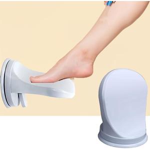 YVPSI Shower Foot Rest for Shaving Legs, No Drilling Suction Cup Bathroom Pedal Bathroom Shaving Leg Aid Foot Rest Shaving Shower White Shower Stool for Inside Shower
