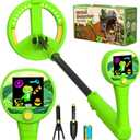 Metal Detector for Kids, Intuitive Color LCD Display, 6.7 Glowing LED Coil, Kid-Safe Lightweight with Adjustable Handle & 4 Precision Deepth, Perfect Educational Gift for Kids Ages 3-12