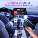2026 Upgraded 3-in-1 HDMI Input Car TV & Wireless CarPlay Adapter & Android Auto, Stream TV Stick/i-Phone/Android Phone to Your Vehicle, Plug & Play for Factory Car Stereo 2016+