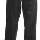 iCreek Women's Rain Pants Waterproof Hiking Pants Windproof Lightweight Over Pants Work Rain Outdoor for Golf, Fishing (XX-Large/27" Inseam, Black)