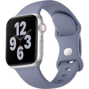 Soft Silicone Sport Band Compatible for Apple Watch Bands Women Men, Waterproof iWatch Strap Fits 38mm 40mm 41mm 42mm 44mm 45mm 46mm 49mm Apple Watch Ultra 3/2/1 and Series 11/10/9/8/7/6/5/4/3/SE