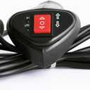 Hand Held Plug-in Wire Electric Winch Remote Controller with 11.48ft Connector Cable 3 Pin, Easy-Install Plug and Play for ATV, Car Off-Road Vehicle, Black
