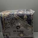 VK VKLIVING Machine Washable Rug 9' x 12', Vintage Persian Oriental Style Machine Washable Area Rugs with Non-Slip Backing for Living Room, Bedroom, Home Decor, Blue-gold