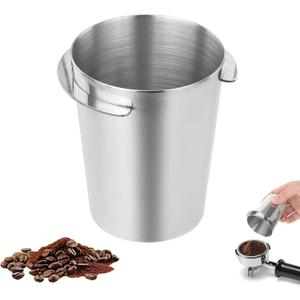 Coffee Dosing Cup, 53mm Coffee Powder Feeder Stainless Steel Espresso Dosing Cup Compatible with 54mm Portafilter