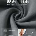 baleaf Women Flare Capri Leggings with Pockets Yoga Pants Bootcut Casual Cotton Work Summer Lounge (X-Large, V Waist-dark Grey)