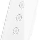 MOES WiFi Smart Wall Touch Light Switch Glass Panel Wireless Remote Control by Mobile APP Anywhere Compatible with Alexa,Timing Function No Hub Required (Wall Switch 3 Gang)