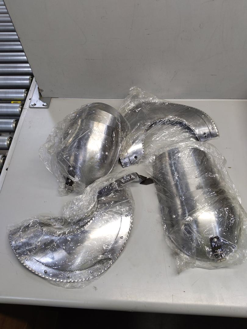 Parts Of Armor 14" x 8" Silver Color