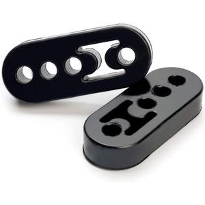 Greluma 4 Pcs Universal 4 Hole Exhaust Hanger Hole Diameter 12mm Car Exhaust Insulator Muffler Bracket High Density Rubber