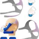 2 Packs F20 Replacement Headgear Compatible with F20 Full-face Mask, Include 4 Magnetic Clips+4 Headgear Straps (Small For Her)