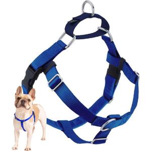 2 Hounds Design Freedom No Pull Dog Harness, Adjustable Harness, Easy Walking & Comfortable Control, Fits Small, Medium Dogs, Solid Colors, Made in USA, 5/8" S/M, Royal Blue