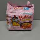 Samyang Buldak Hot Chicken Spicy Ramen Korea Instant Packaged Noodles,Carbonara,4.58 oz,5 Pack