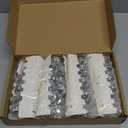 Sumind 8 Pack Disco Party Decorations Mini Disco Ball Garlands Silver Mirror Ball Hanging Banner Silver Streamer Curtains for Birthday Wedding Christmas Party Backdrop Supplies(1 Inch)