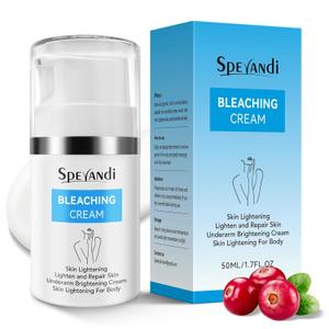 Skin Brightening Cream for Body Dark Spot Corrector for Private Parts, Inner Thigh, Bikini Areas Fades Hyperpigmentation & Uneven Skin Tone, Skin Lightening Cream for Underarms, Knees, 1.7 fl oz