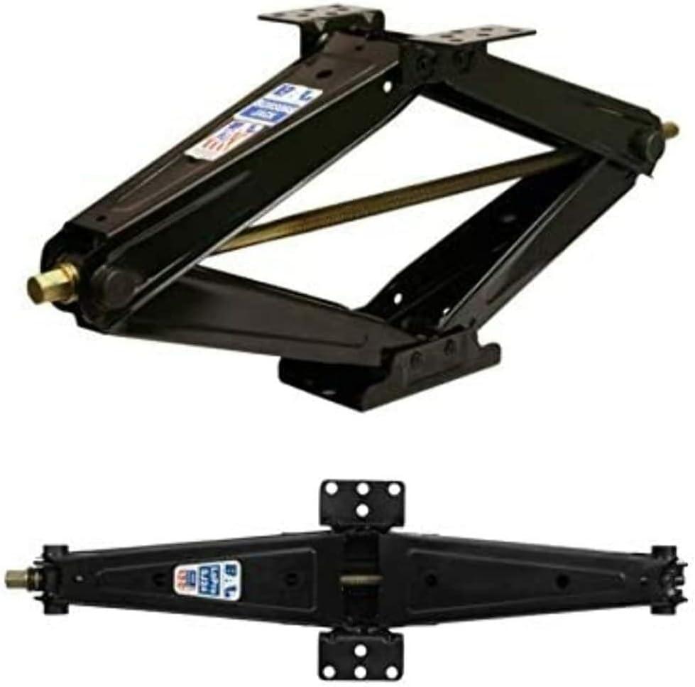 BAL 24008 LoPro SJ24 Scissor Jack  Low-Profile Stabilizer Jack for RVs & Trailers  24" Lift, 5,000 lb Capacity, Bolt-On or Weld-On Installation
