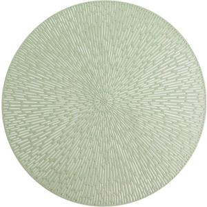 Snowkingdom Sage Round Green Placemats Set of 8, Vinyl Hollow 15 Inch Round Sage Green Table Mats, Washable Easy Clean Wipeable Non Slip Dining Table Place Mat for Easter Wedding Christmas Party Decor