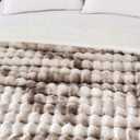 50x60 Inches Ultra-Soft Fuzzy Faux Fur Plush Throw Blanket - Thick, Warm Sherpa for Couch, Sofa, Bedroom, Camping - Decorative Blanket for Cozy Warmth, Bubble Brown Tie Dye