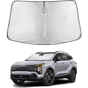EcoNour Windshield Sunshade Compatible for Kia Sportage NQ5 2023-2024 2025 2026, Sun Visor for Front Windshield & Window Sun Shade Cover, UV Heat Blocker & Protector, Car Accessories